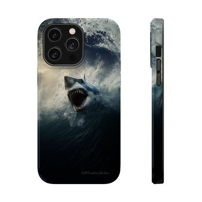 The "Ocean King Great White Shark" Phone Case -MagSafe Tough Cases