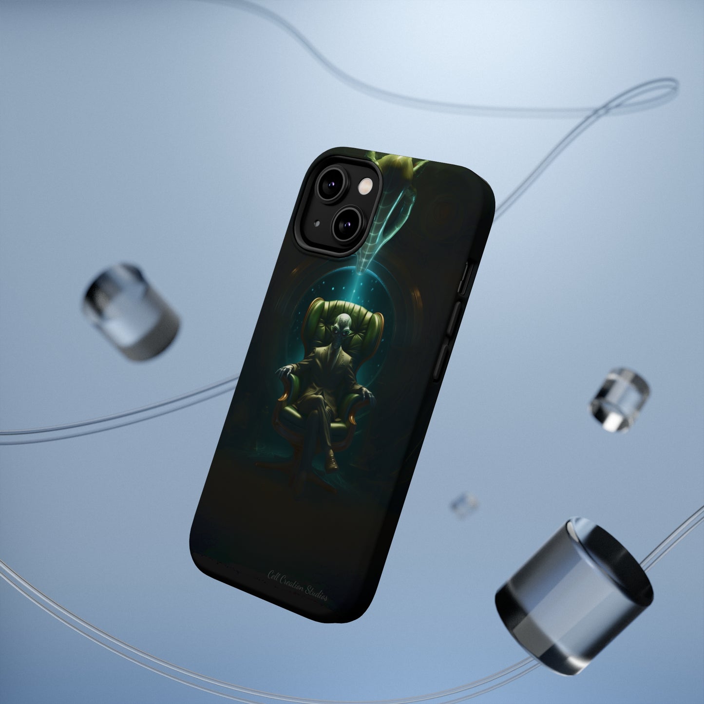 Introducing the "Galactic Advisor" Cell Phone Case - Embrace Alien Wisdom -MagSafe Tough Cases