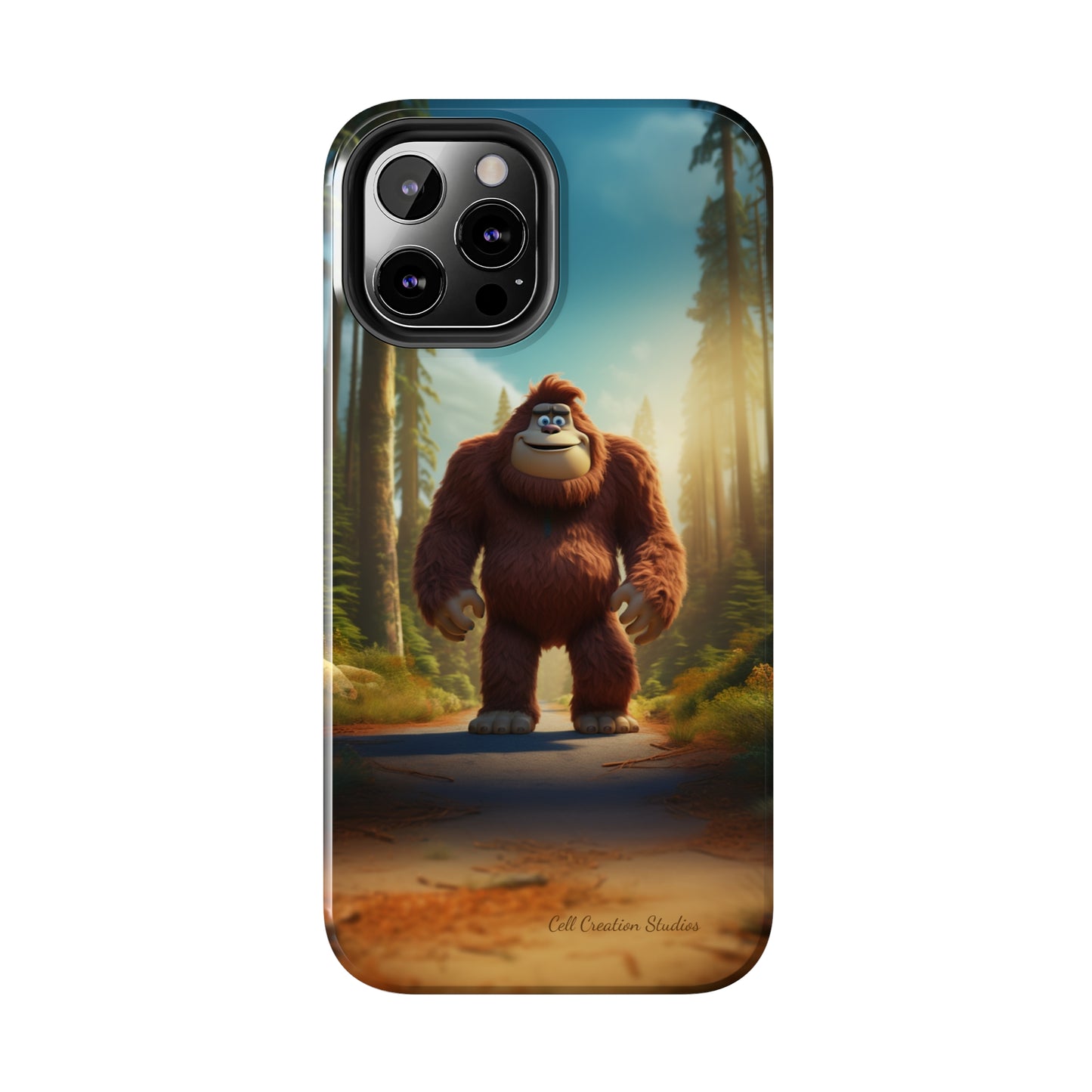 The "Trail Trekker" Bigfoot Cartoon Phone Case -Tough Phone Cases