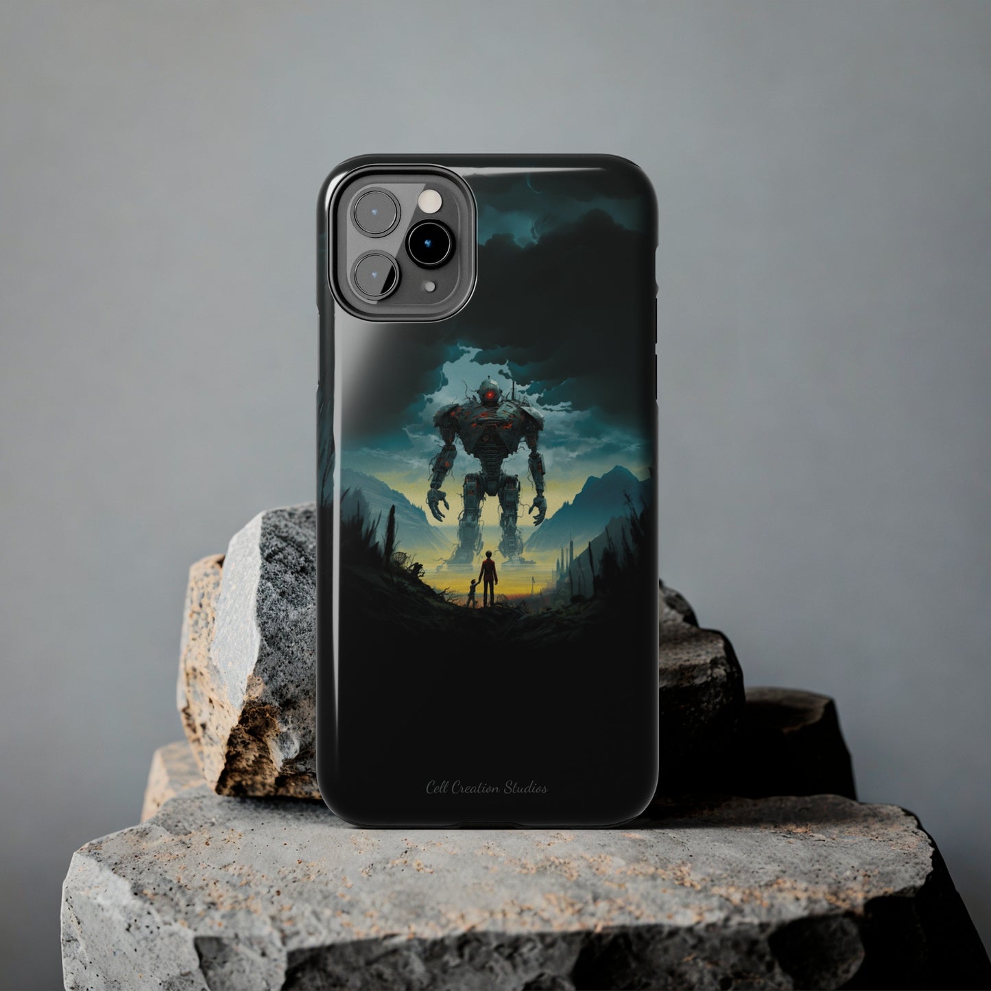 Introducing the "Rising Titan" Cell Phone Case – Witness the Astonishing Emergence of a Giant Robot! -Tough Phone Cases