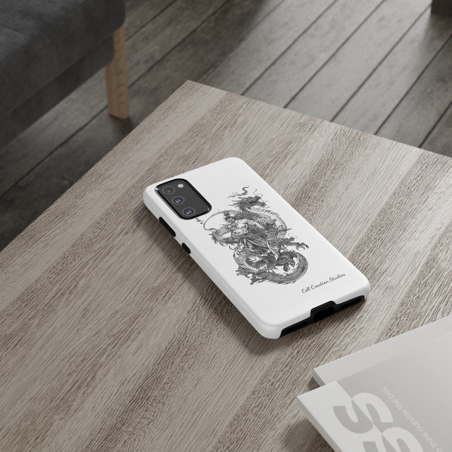 "Samurai and Dragon Sketch" -Tough Samsung Galaxy Cases