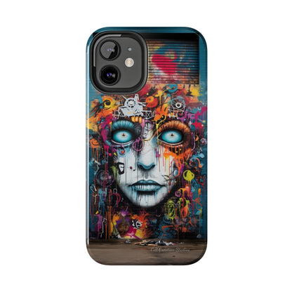 Elevate Your Style with our "Graffiti Face Concrete Wall" Phone Case -Tough Phone Cases