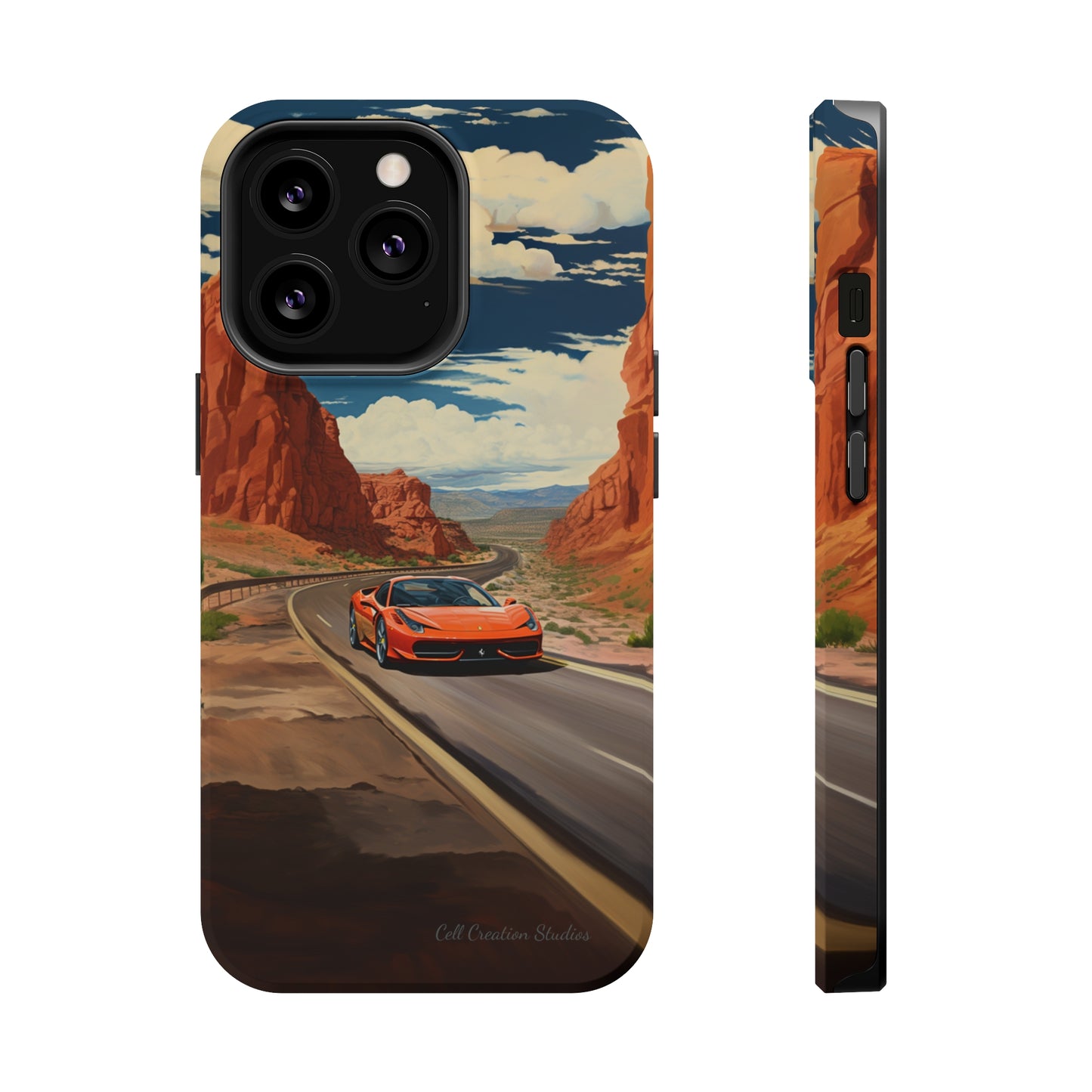 "Desert Racer Ferrari Edition" -MagSafe Tough iPhone Cases