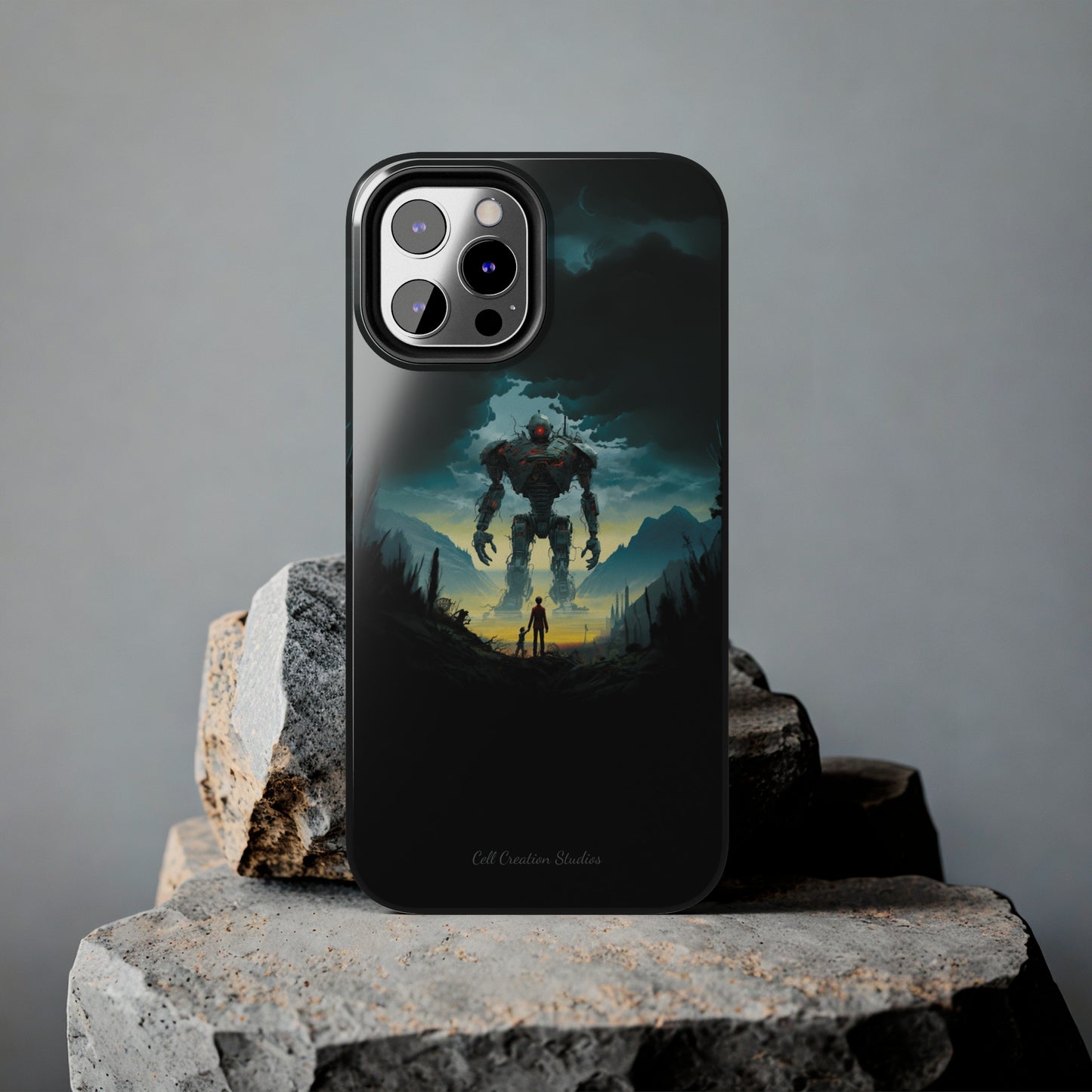 Introducing the "Rising Titan" Cell Phone Case – Witness the Astonishing Emergence of a Giant Robot! -Tough Phone Cases