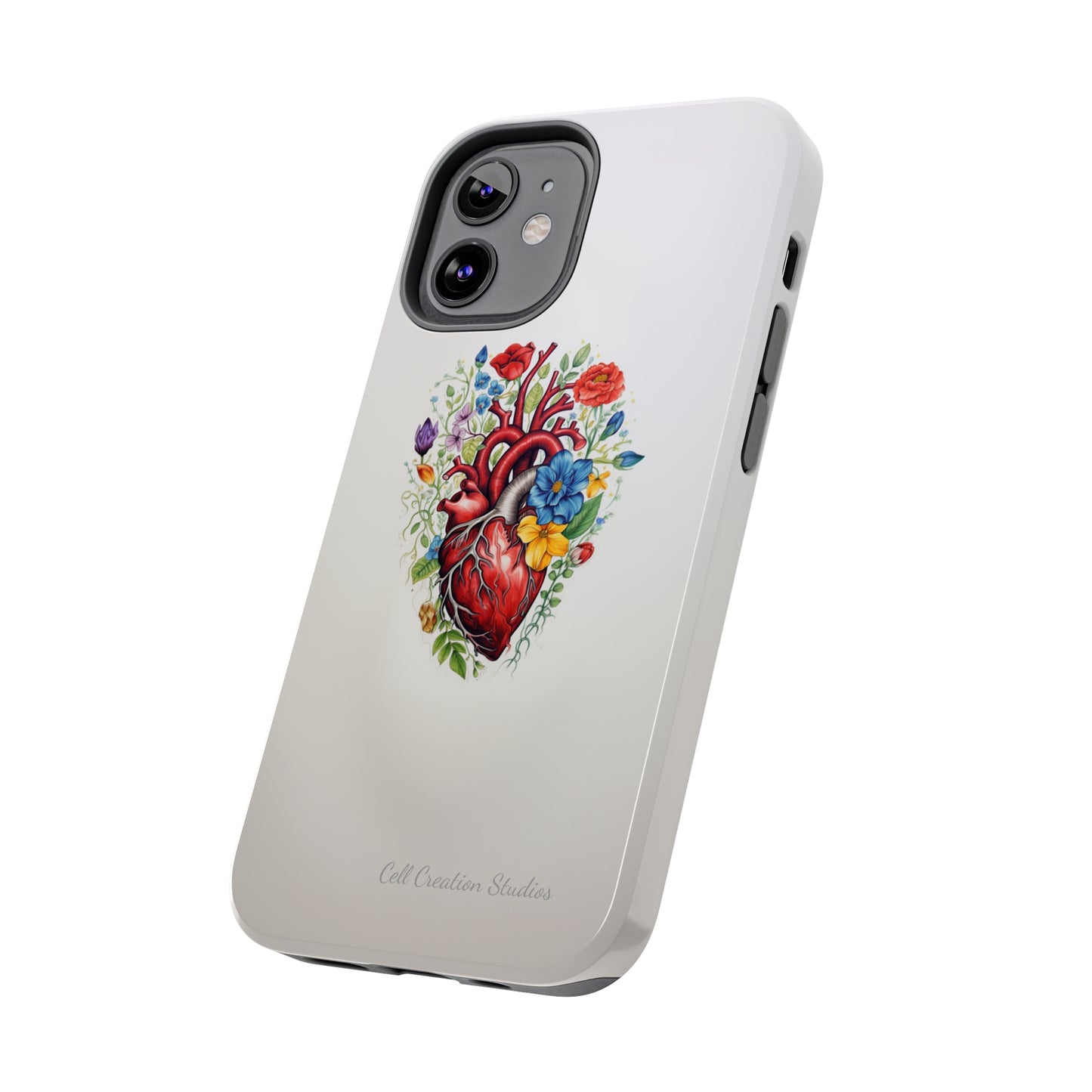 "Floral Heart Harmony" -Tough iPhone Cases