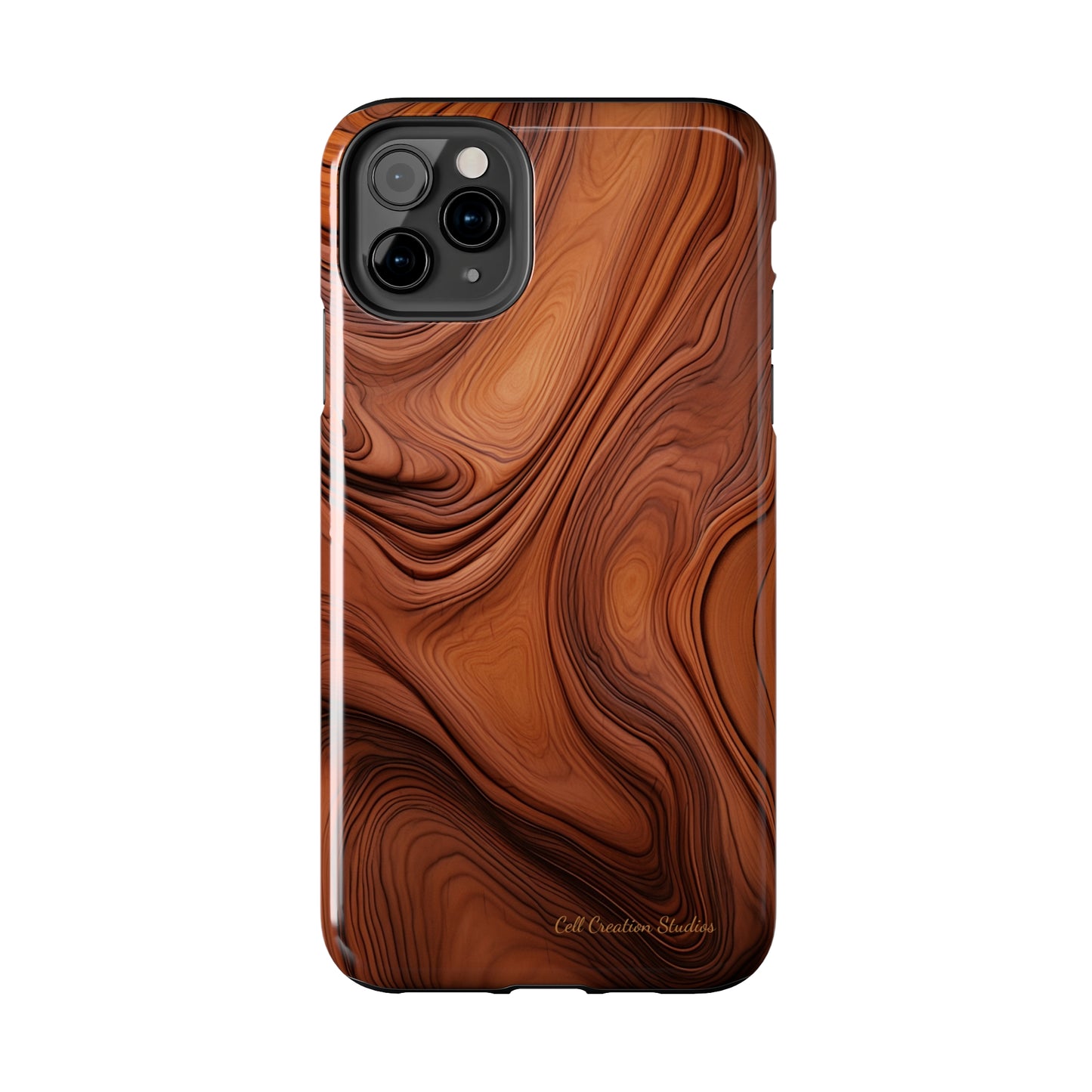 The "Natural Elegance" Wood Pattern Phone Case -Tough Phone Cases