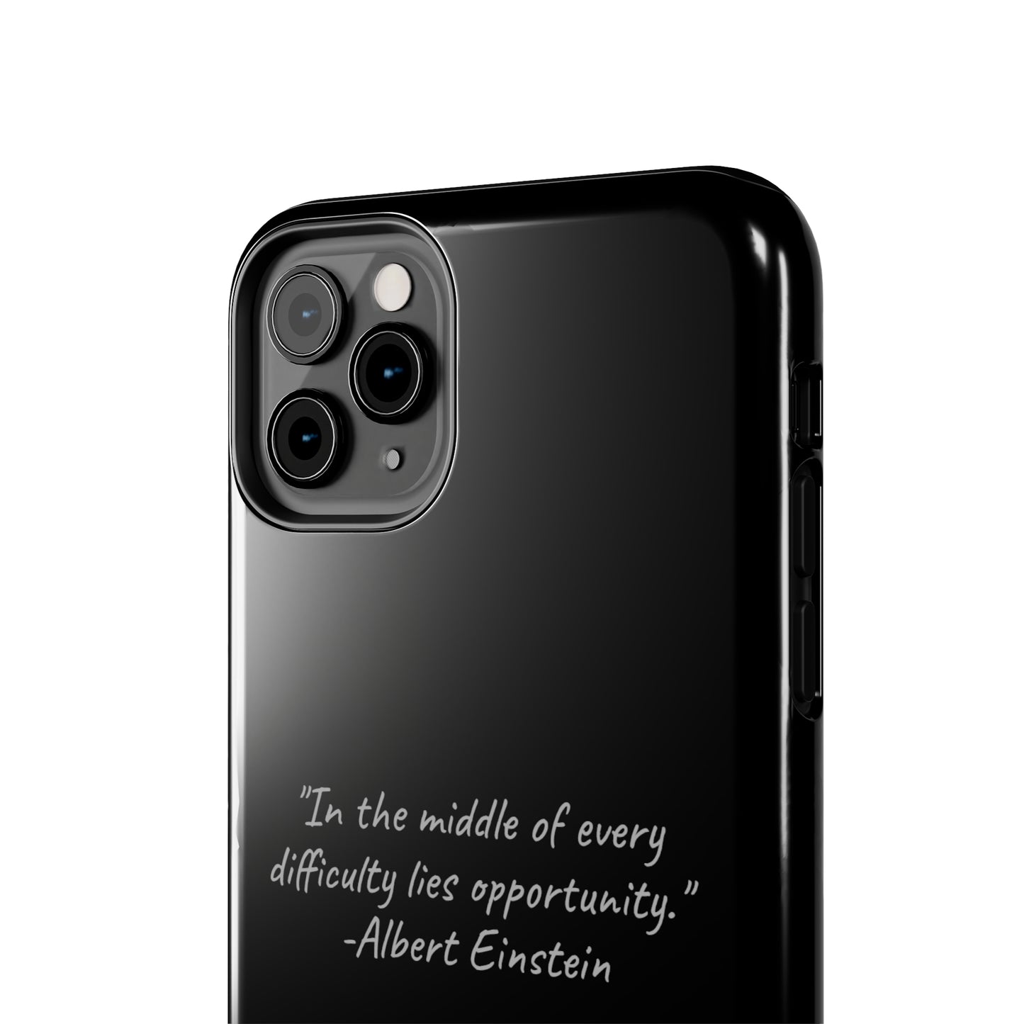 The "Opportunity Amid Difficulty" Albert Einstein Quote Phone Case -Tough Phone Cases