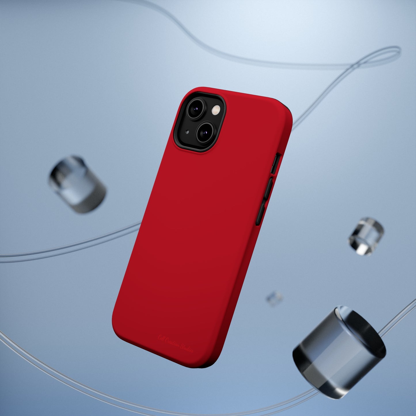 "Bold Crimson Shield" -MagSafe Tough iPhone Cases