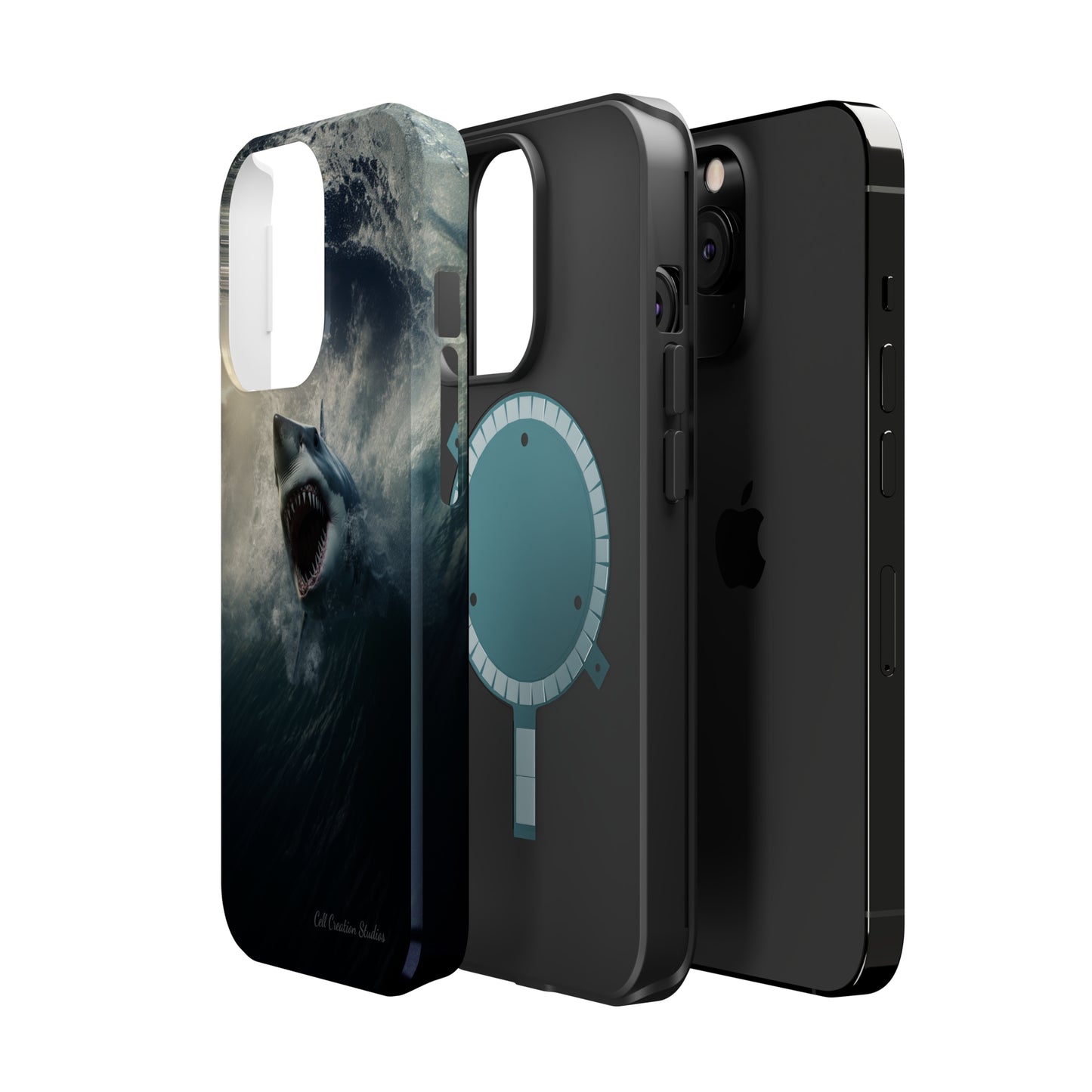 The "Ocean King Great White Shark" Phone Case -MagSafe Tough Cases