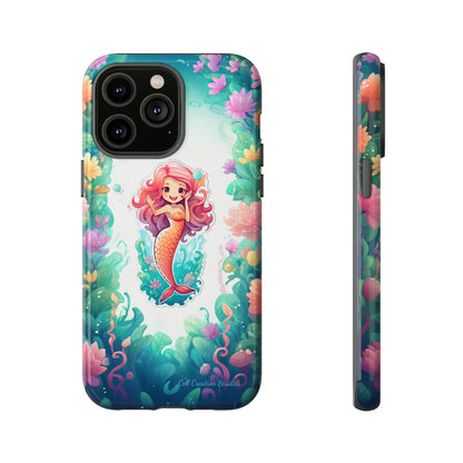 "Pink Seaflower Mermaid" -Tough iPhone Cases