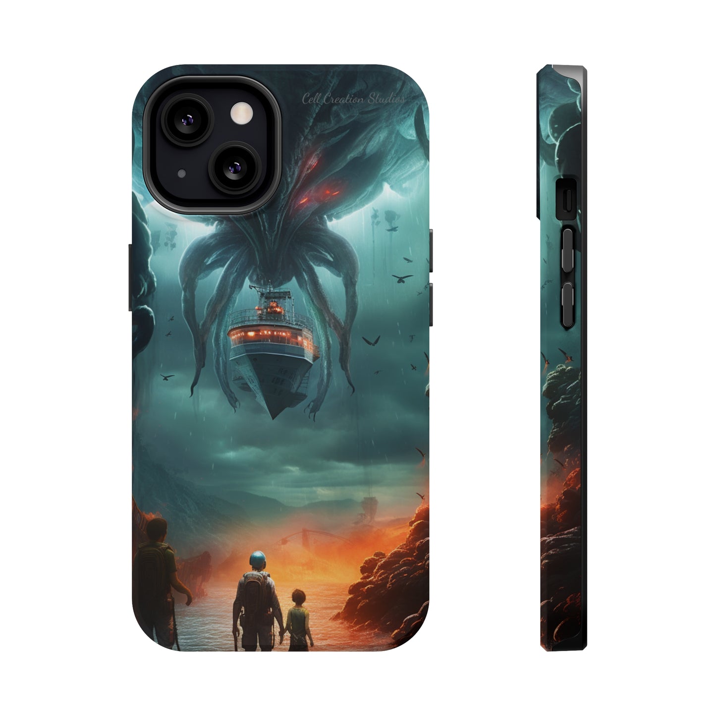 Introducing the "Extraterrestrial Resonance" Cell Phone Case – Unveil the Unseen! -MagSafe Tough Cases