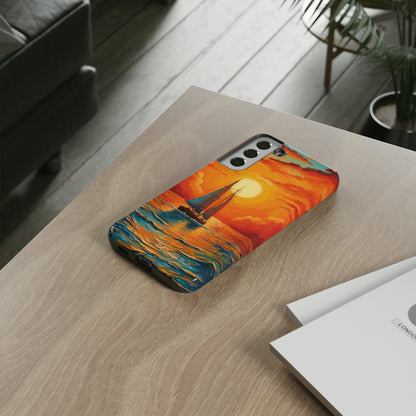 "Sailboat Sunset" - Tough Samsung Cases