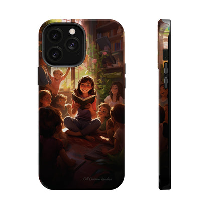 Introducing the "Inspiring Teacher's Tale" Cell Phone Case – Capture the Joy of Storytime -MagSafe Tough Cases