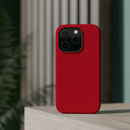 "Bold Crimson Shield" -MagSafe Tough iPhone Cases