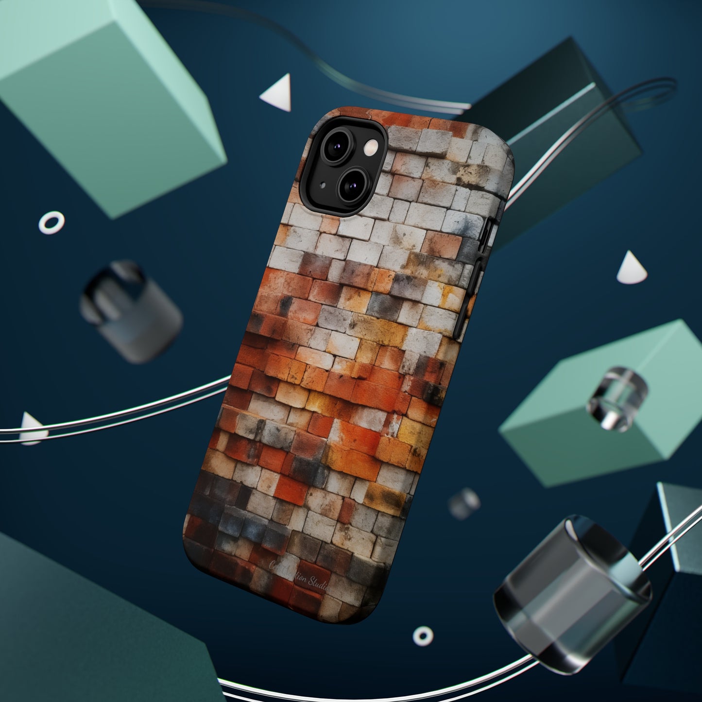 Introducing our "Urban Brickwork" Cell Phone Case – the perfect fusion of style and protection for your device -MagSafe Tough Cases