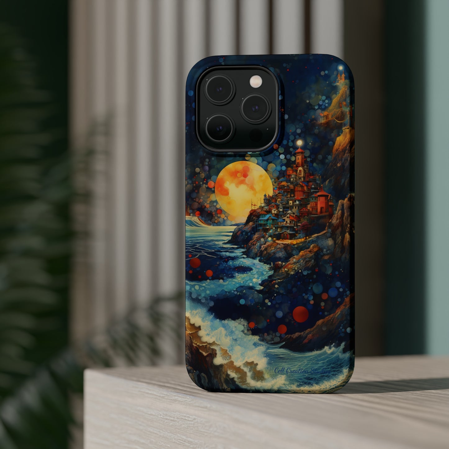 "Moonlit Coastal Vista" -MagSafe Tough iPhone Cases