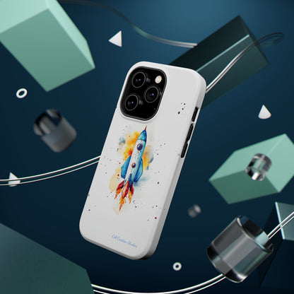 Introducing our "Cosmic Rocket" Cell Phone Case – Where Style Meets Adventure -MagSafe Tough Cases