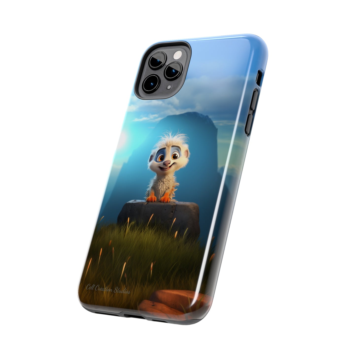 Introducing the "Mountain Explorer Buddy" Cell Phone Case – Embark on Adventures with an Animated Cute Animal -Tough Phone Cases