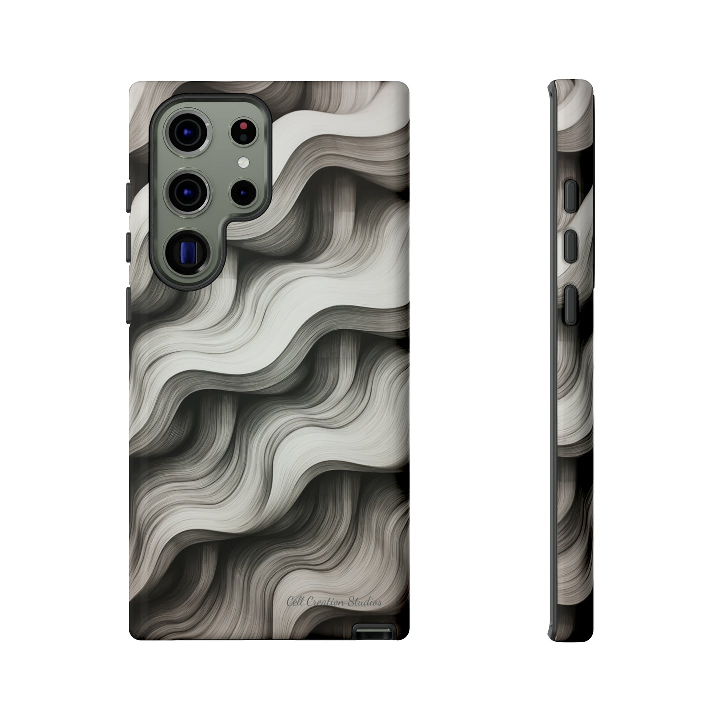 The "Geometric Waves" Cell Phone Case -Tough Cases