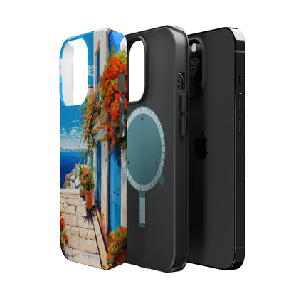 "Mediterranean Bliss Horizon" -MagSafe Tough iPhone Cases