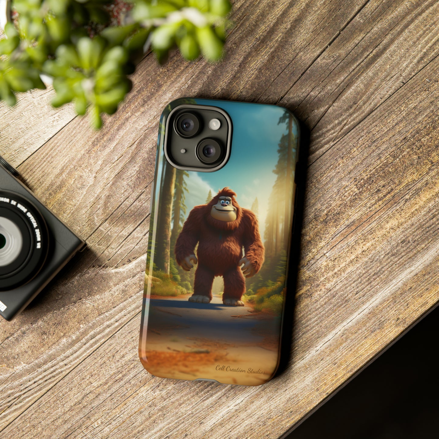 The "Trail Trekker" Bigfoot Cartoon Phone Case -Tough Cases