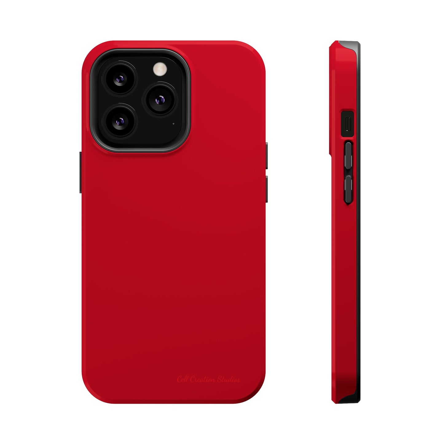 "Bold Crimson Shield" -MagSafe Tough iPhone Cases