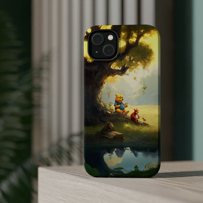 Introducing the "Winnie-The-Pooh Storytime" Cell Phone Case – A Nostalgic Journey with Friends -MagSafe Tough Cases