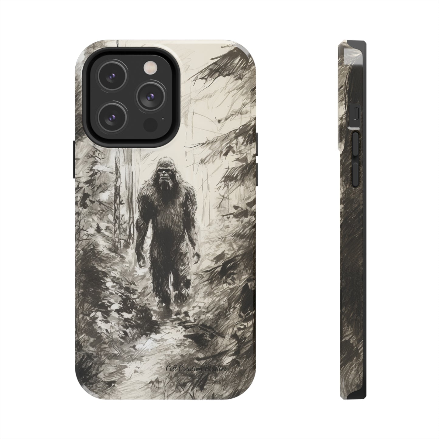 "Bigfoot in the Wilderness" Cell Phone Case – Encounter Bigfoot's Mystery -Tough Phone Cases