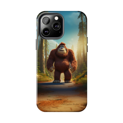 The "Trail Trekker" Bigfoot Cartoon Phone Case -Tough Phone Cases