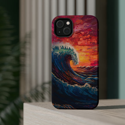 "Colorful Ocean Wave" Cell Phone Case -MagSafe Tough Cases