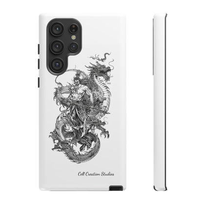 "Samurai and Dragon Sketch" -Tough Samsung Galaxy Cases