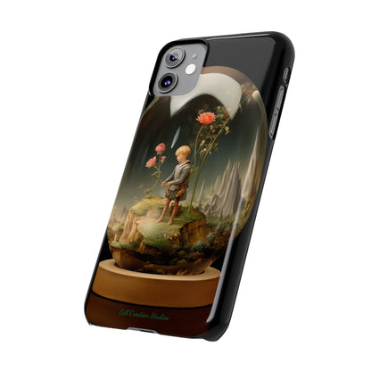 Introducing the "Miniature Gardener" Cell Phone Case – Embrace Your Imagination with a Captivating Glass-Encased Design -Slim Phone Cases