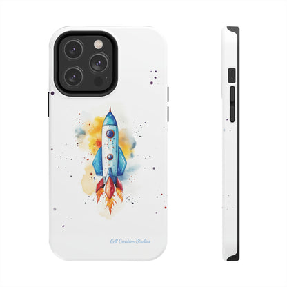 Introducing our "Cosmic Rocket" Cell Phone Case – Where Style Meets Adventure -Tough Phone Cases