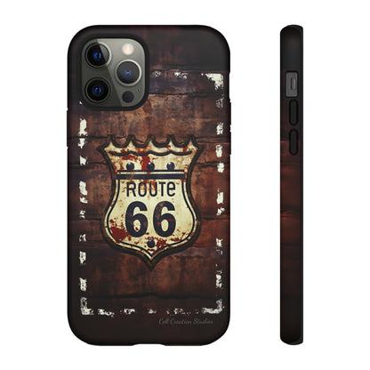 "Retro Route 66" Phone Case -Tough Cases