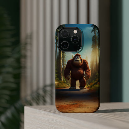 The "Trail Trekker" Bigfoot Cartoon Phone Case -MagSafe Tough Cases