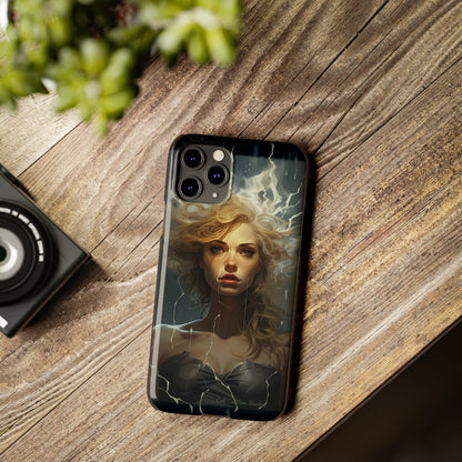 Introducing the "Electrifying Beauty" Cell Phone Case – Sparks of Style and Power -Slim Phone Cases