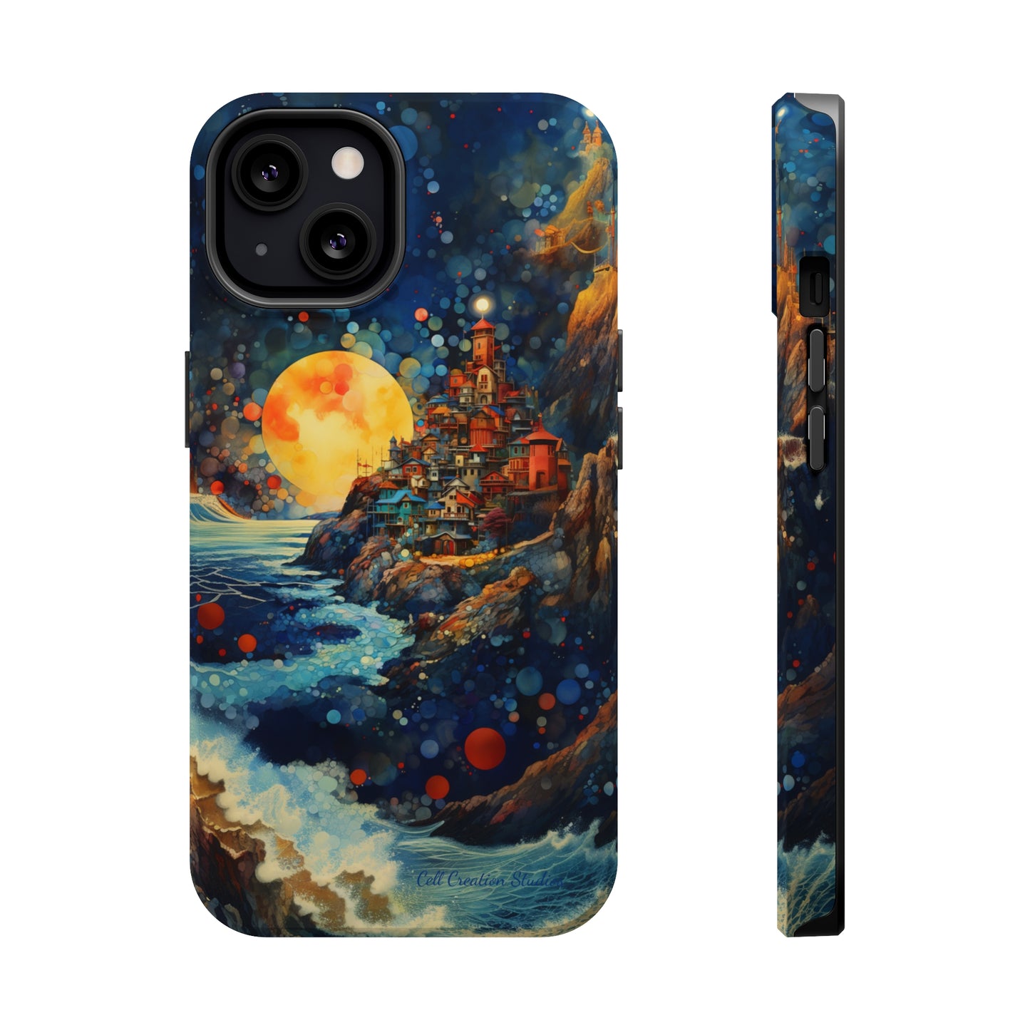 "Moonlit Coastal Vista" -MagSafe Tough iPhone Cases