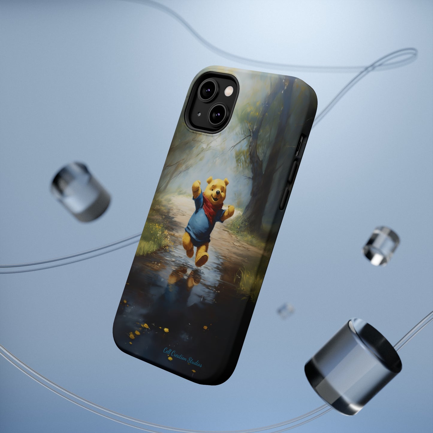 Introducing the "Winnie-The-Pooh Puddle Splash" Cell Phone Case – A Splash of Nostalgic Fun -MagSafe Tough Cases