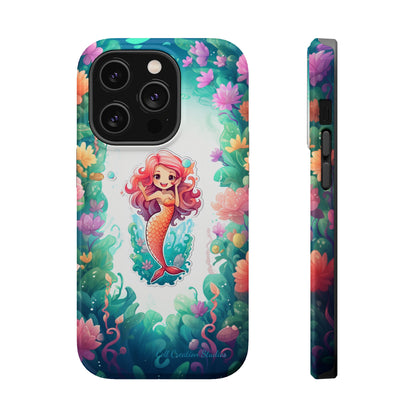 "Pink Seaflower Mermaid" -MagSafe Tough iPhone Cases