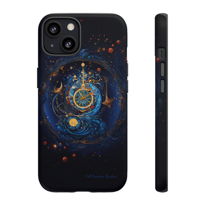 "Cosmic Clock Elegance" -Tough iPhone Cases