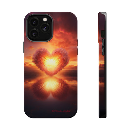 Introducing the "Sun-Kissed Heart" Cell Phone Case – Radiate Love and Light -MagSafe Tough Cases