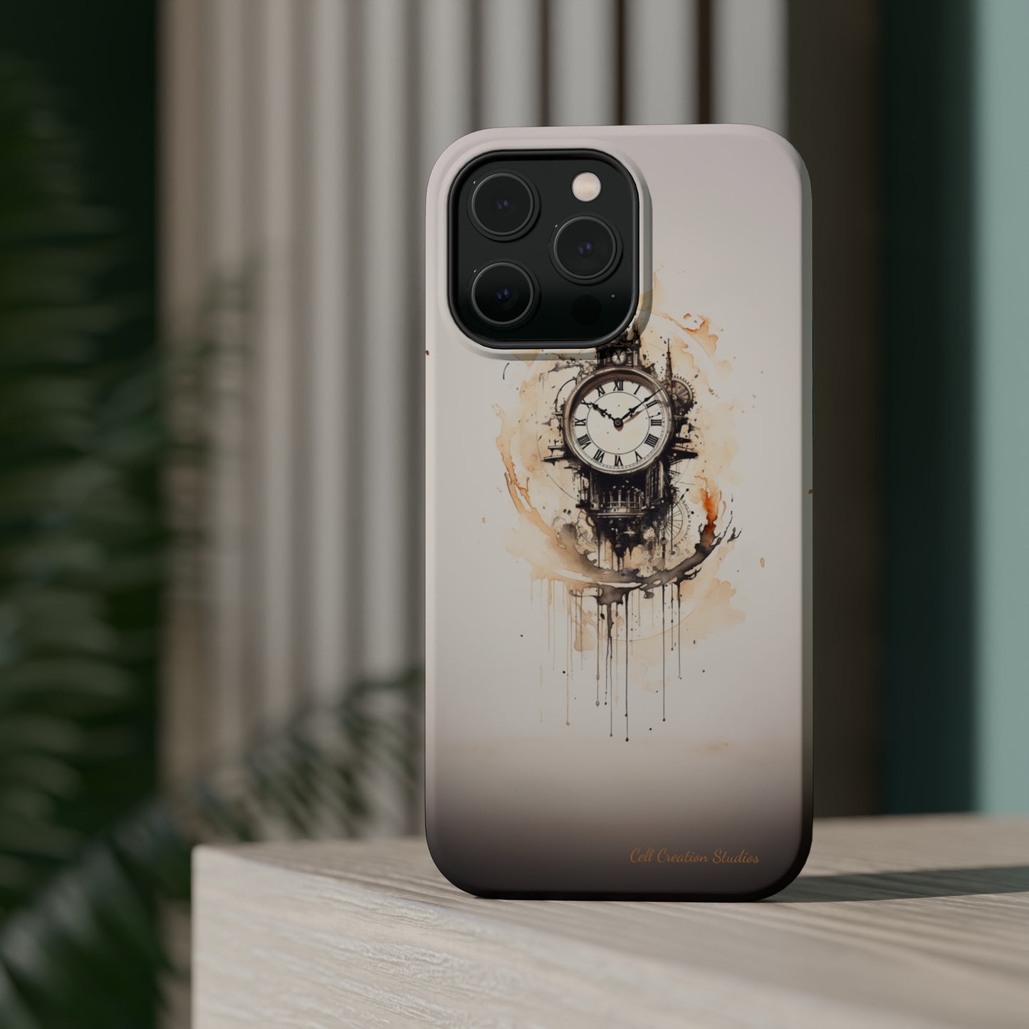 Introducing the "Elegant Clockwork" Cell Phone Case – Embrace Timekeeping with Style and Grace -MagSafe Tough Cases