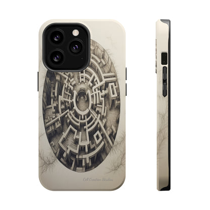 "Discover the Mystery: Maze-Inspired Cell Phone Case" -MagSafe Tough Cases