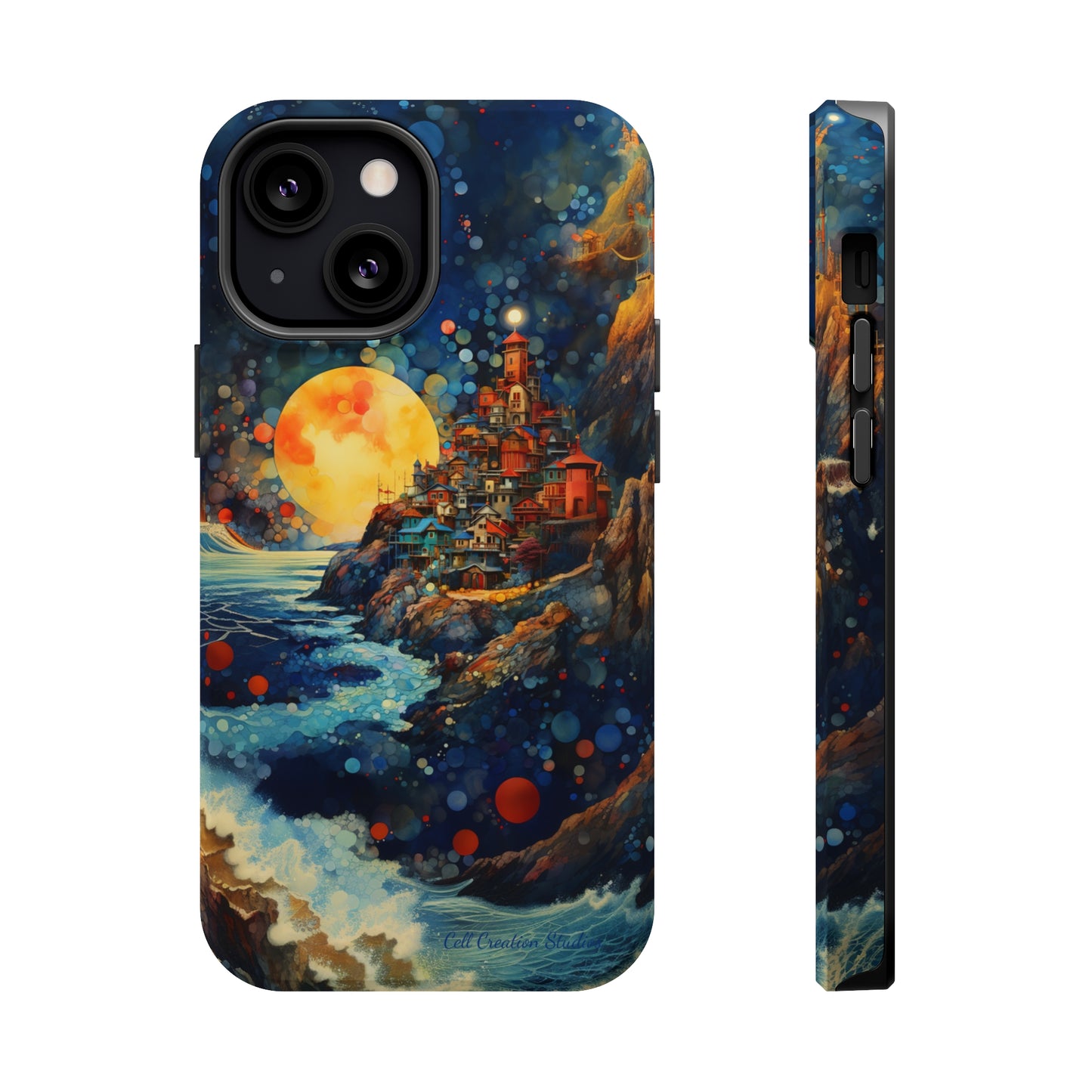 "Moonlit Coastal Vista" -MagSafe Tough iPhone Cases