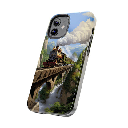 The "Scenic Mountain Train" Phone Case -Tough Phone Cases