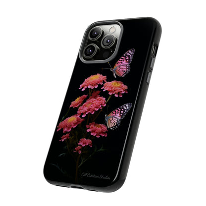 "Achillea Desert Eve Deep Rose & Butterfly" Phone Case -Tough Cases