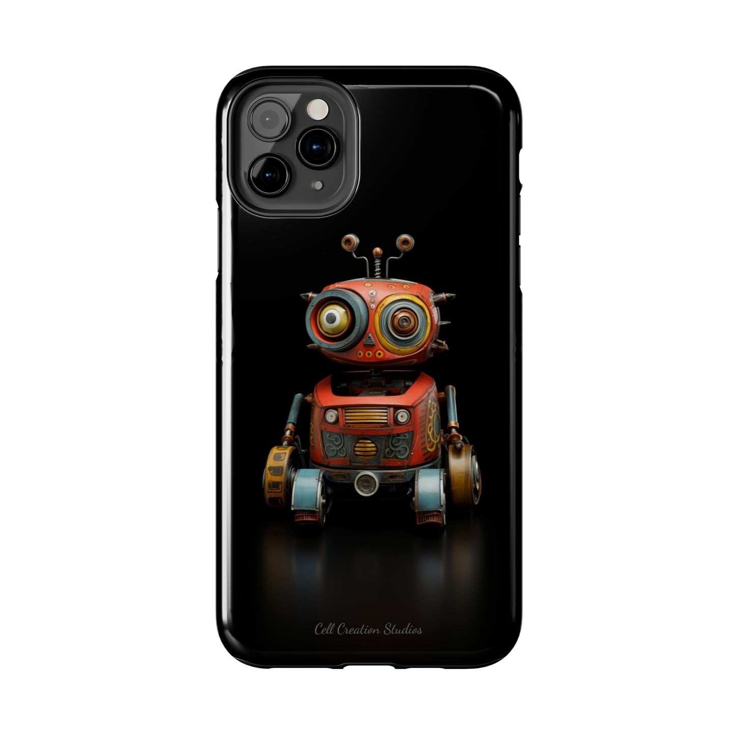 Introducing the "Toy Robot Delight" Cell Phone Case – Embrace Nostalgia with a Playful Robotic Companion! -Tough Phone Cases