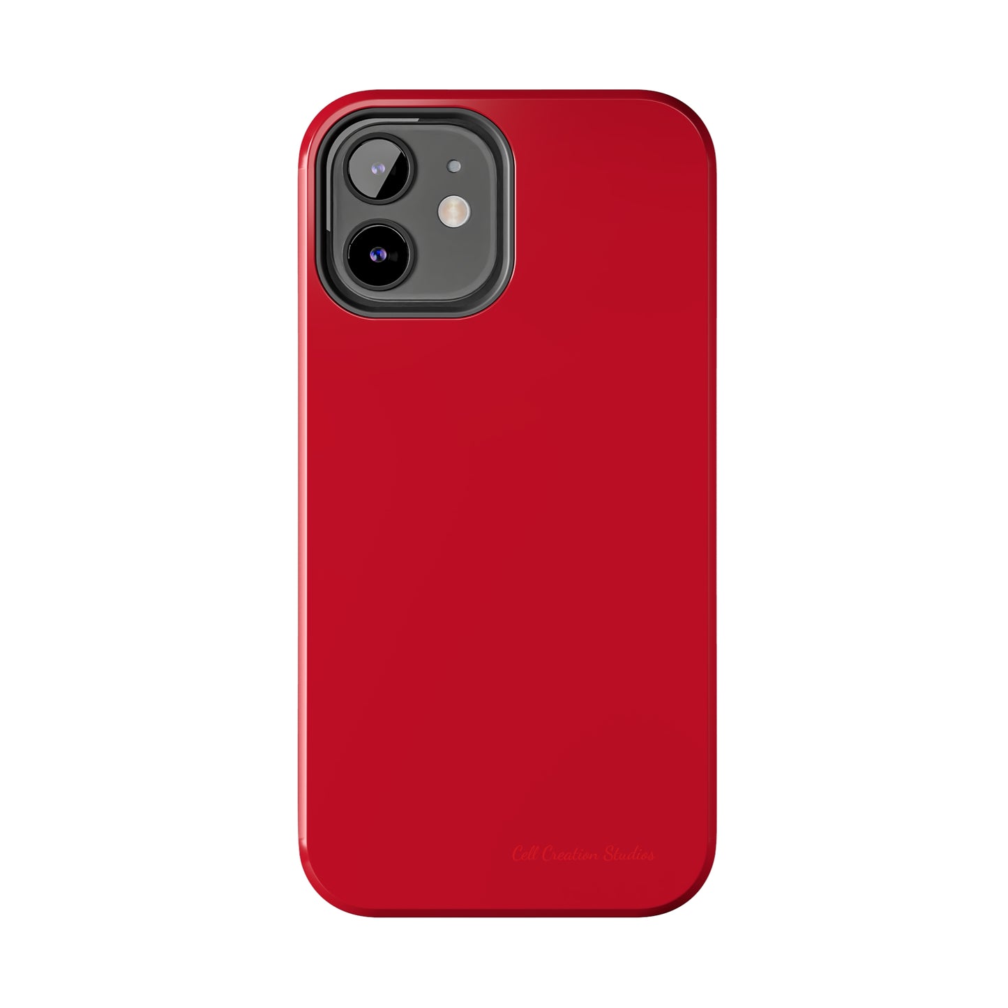 "Bold Crimson Shield" -Tough iPhone Cases