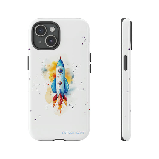 Introducing our "Cosmic Rocket" Cell Phone Case – Where Style Meets Adventure -Tough Cases