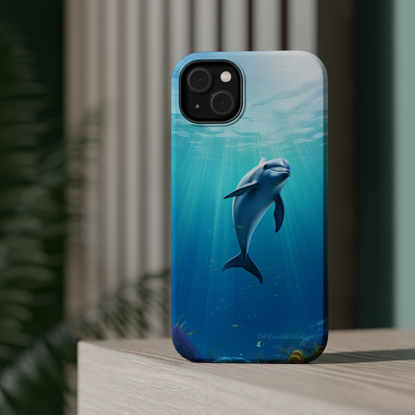 The "Dolphin Serenity" -MagSafe Tough iPhone Cases